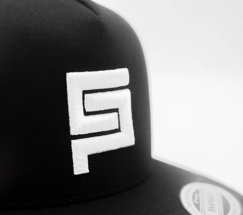 Block Logo Flat Bill Trucker Hat